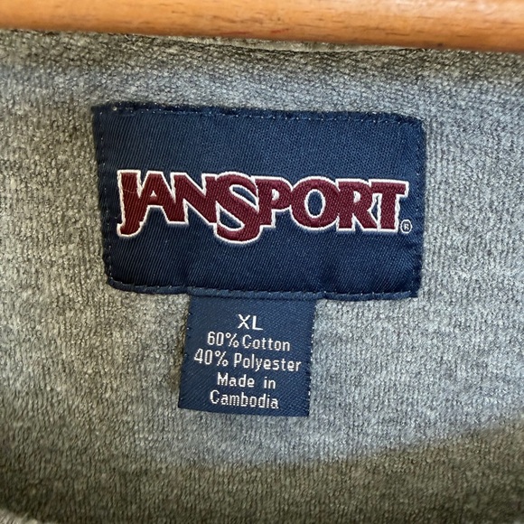 Jansport Wisconsin Badgers Graphic Sweatshirt Top Gray XL - Picture 2 of 11